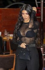 KOURTNEY KARDASHIAN Out for Dinner in Beverly Hills 02/24/2021