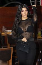 KOURTNEY KARDASHIAN Out for Dinner in Beverly Hills 02/24/2021