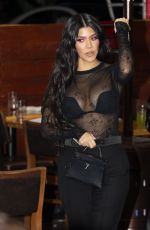 KOURTNEY KARDASHIAN Out for Dinner in Beverly Hills 02/24/2021