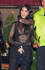 KOURTNEY KARDASHIAN Out for Dinner in Beverly Hills 02/24/2021