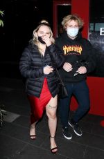 KOUVR ANNON Out for Dinner at BOA Steakhouse in West Hollywood 02/14/2021