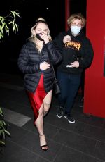 KOUVR ANNON Out for Dinner at BOA Steakhouse in West Hollywood 02/14/2021