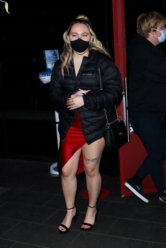 KOUVR ANNON Out for Dinner at BOA Steakhouse in West Hollywood 02/14/2021