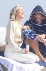 KRISTIN CAVALLARI and Brody Jenner Out on the Beach in Malibu 02/09/2021