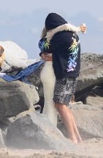 KRISTIN CAVALLARI and Brody Jenner Out on the Beach in Malibu 02/09/2021