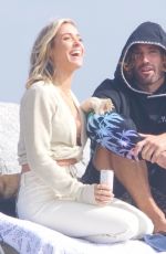 KRISTIN CAVALLARI and Brody Jenner Out on the Beach in Malibu 02/09/2021