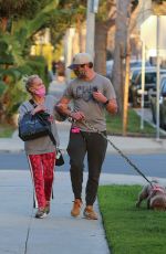 KRISTIN CHENOWEETH and Josh Bryant Out with Their Dog in Beverly Hills 02/25/2021