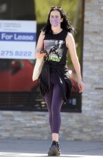 KRYSTEN RITTER leaves a Gym in Los Angeles 02/23/2021