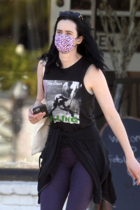 KRYSTEN RITTER leaves a Gym in Los Angeles 02/23/2021