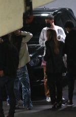 KYLIE JENNER and ANASTASIA KARANIKOLAOU Out for Dinner with Friends in West Hollywood 02/10/2021