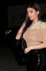 KYLIE JENNER at Craigs Restaurant in West Hollywood 02/24/2021