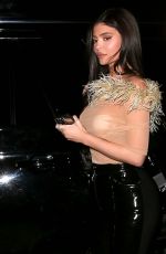 KYLIE JENNER at Craigs Restaurant in West Hollywood 02/24/2021