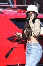 KYLIE JENNER in Denim at Matsuhisa Sushi Restaurant in Beverly Hills 02/23/2021