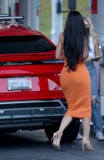 KYLIE JENNER in Tight Dress at a Gas Station in Bel Air 02/22/2021