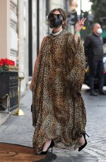 LADY GAGA Out and About in Rome 02/24/2021