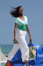 LAIS RIBEIRO at a Photoshoot on the Beach in Miami 02/20/2021