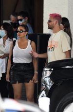 LARSA PIPPEN, AMELIA HAMLIN and Scott Disick Out in Maimi 02/19/2021