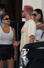 LARSA PIPPEN, AMELIA HAMLIN and Scott Disick Out in Maimi 02/19/2021