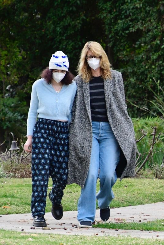 LAURA DERN and JAYA HARPER Out in Brentwood 02/03/2021