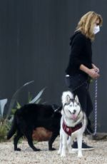 LAURA DERN Out with Her Dogs on Her Birthday in Los Angeles 02/10/2021