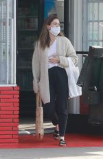 LAUREN PARSEKIAN Leaves a Liquor Store in Los Feliz 02/08/2021