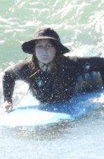 LEIGHTON MEESTER Out Surfing in Malibu 02/20/2021