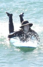 LEIGHTON MEESTER Out Surfing in Malibu 02/20/2021