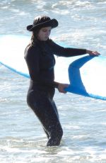LEIGHTON MEESTER Out Surfing in Malibu 02/20/2021