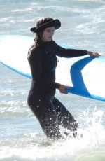 LEIGHTON MEESTER Out Surfing in Malibu 02/20/2021