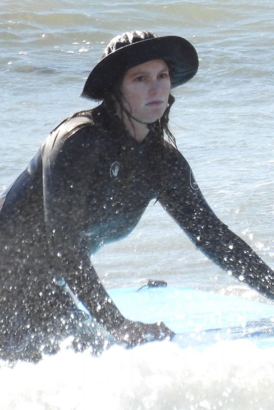 LEIGHTON MEESTER Out Surfing in Malibu 02/20/2021