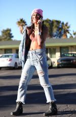 LEXY PANTERRA on the Set of Music Video for Her New Song Best Friend in Los Angeles 02/19/2021