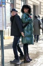 LILLY BALL on the Set of Only Murders in the Building in New York 02/21/2021
