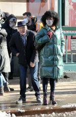 LILLY BALL on the Set of Only Murders in the Building in New York 02/21/2021
