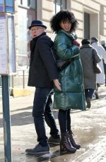 LILLY BALL on the Set of Only Murders in the Building in New York 02/21/2021