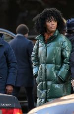 LILLY BALL on the Set of Only Murders in the Building in New York 02/21/2021