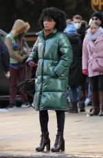 LILLY BALL on the Set of Only Murders in the Building in New York 02/21/2021