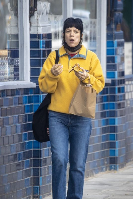 LILY ALLEN Out and About in London 02/06/2021