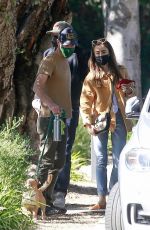 LILY COLLINS Out Visits a Friend in Pasadena 02/06/2021