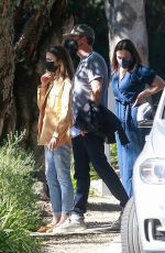 LILY COLLINS Out Visits a Friend in Pasadena 02/06/2021