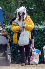 LILY JAMES Out and About in London 02/11/2021