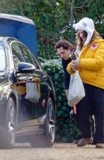 LILY JAMES Out and About in London 02/11/2021