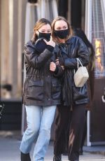 LILY-ROSE DEPP Out with a Friend in New York 02/08/2021
