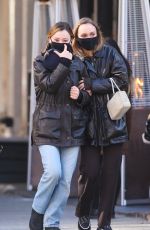 LILY-ROSE DEPP Out with a Friend in New York 02/08/2021