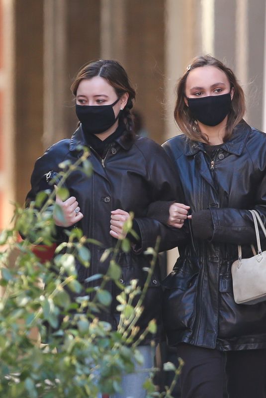 LILY-ROSE DEPP Out with a Friend in New York 02/08/2021