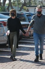 LISA RINNA Out for Lunch at Tra Di Noi in Malibu 02/06/2021