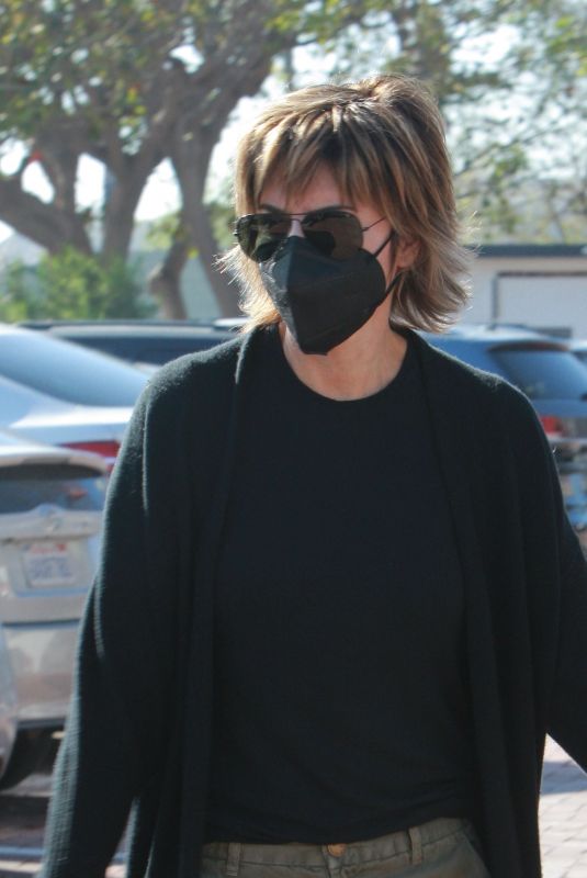 LISA RINNA Out for Lunch at Tra Di Noi in Malibu 02/06/2021