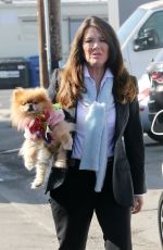 LISA VANDERPUMP Out with her Dog in Los Angeles 02/07/2021