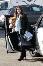 LISA VANDERPUMP Out with her Dog in Los Angeles 02/07/2021