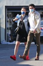 LIV LO and Henry Golding Out for Breakfast in Los Angeles 02/06/2021