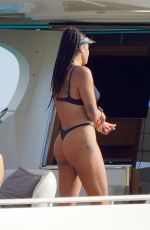 LIZ CAMBAGE in Bikini at a Yacht in St.Barth 02/02/2021